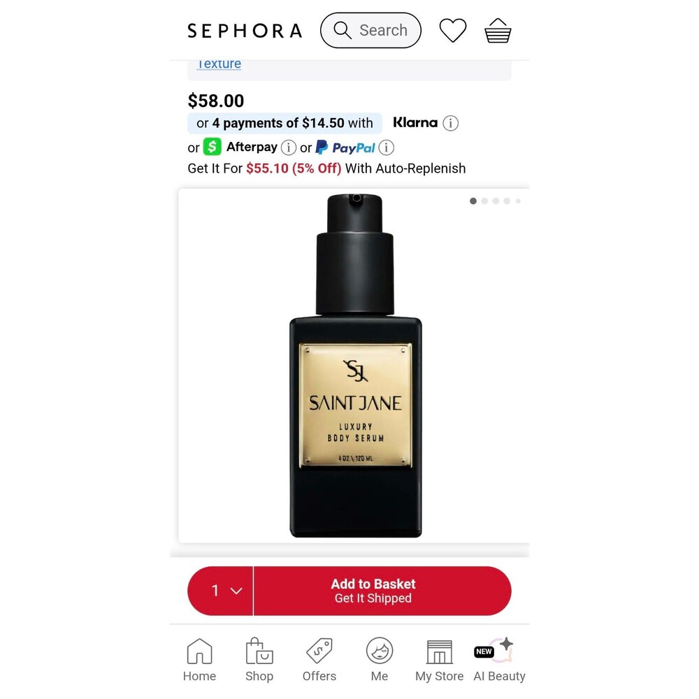 Saint Jane Luxury Body Serum 4 oz / 120 ml